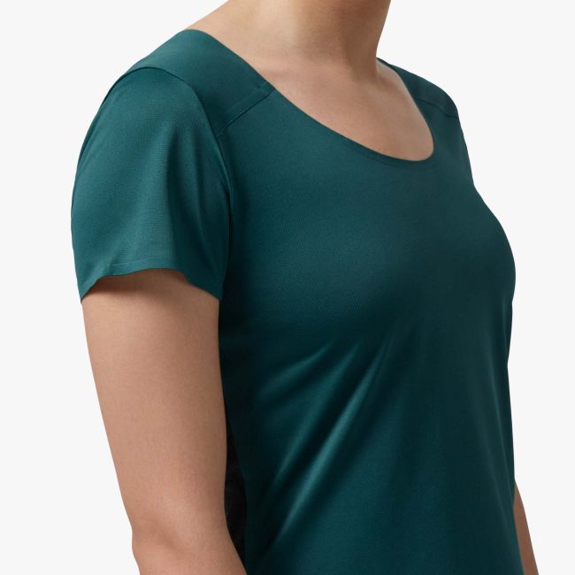 On Performance-T - tricou sport tehnic pentru femei - verde Evergreen negru