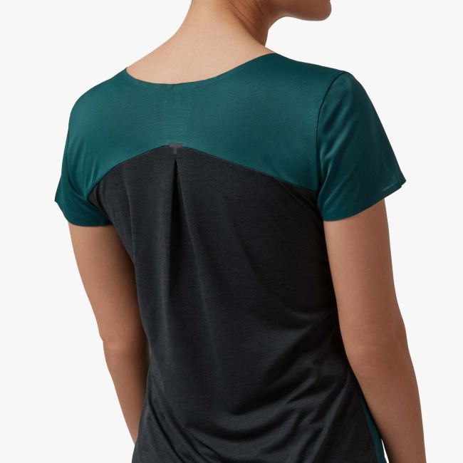 On Performance-T - tricou sport tehnic pentru femei - verde Evergreen negru
