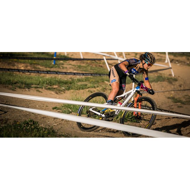 Orbea Oiz M30 - bicicleta MTB full suspension XC 29" - albastru-rosu