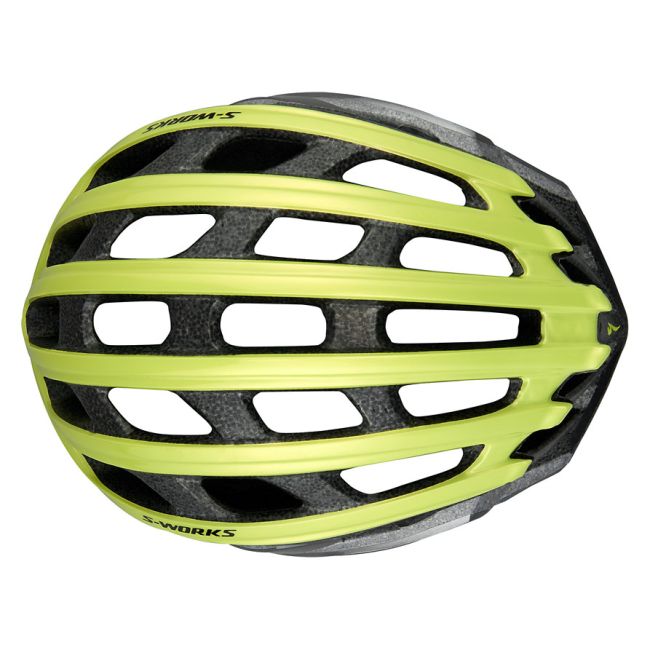 Specialized - casca ciclism sosea - S-Works Prevail II cu ANGI - galben fluo gri