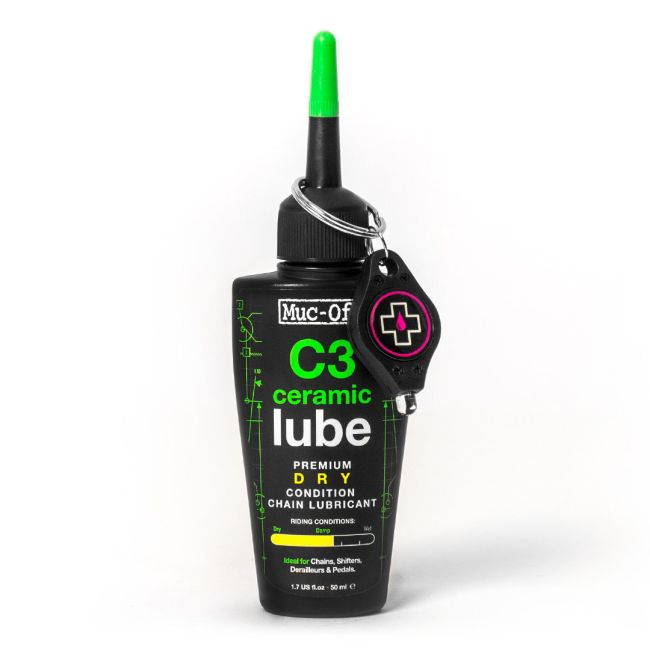 Muc-Off - Ulei Lubrifiant Ceramic C3 pentru lant - Dry - 50ml