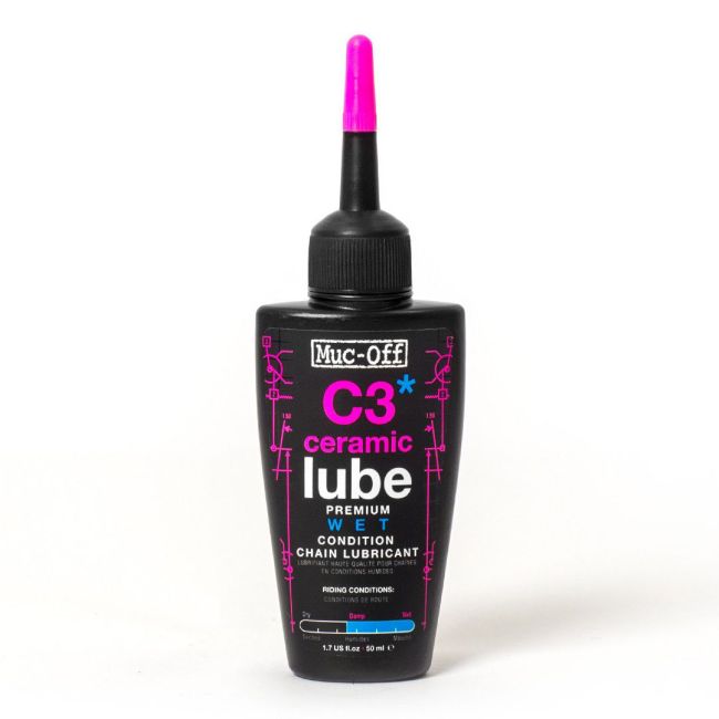 Muc-Off - Ulei Lubrifiant Ceramic C3 pentru lant - Wet - 50ml
