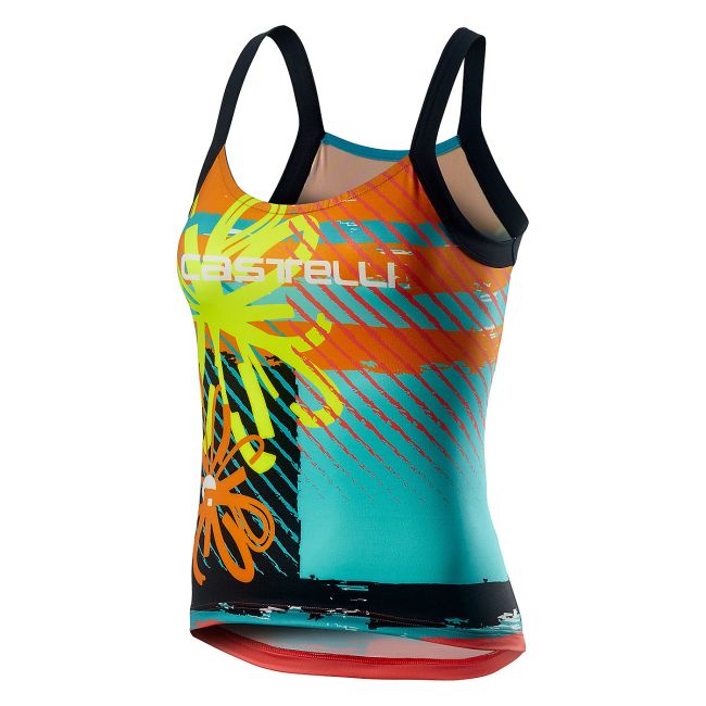 Castelli UPF 0 Top W - maiou pentru ciclism - Galben Fluo