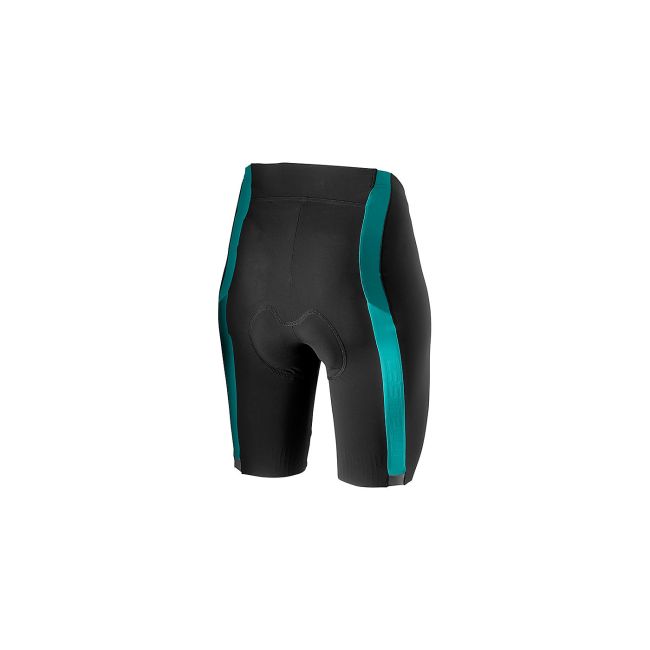 Castelli Velocissima 2 W - pantaloni scurti pentru ciclism - negru-turcoaz