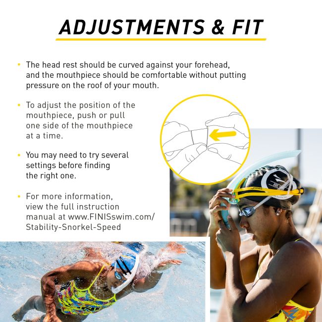 Finis - Snorkel - Stability Snorkel Speed - negru