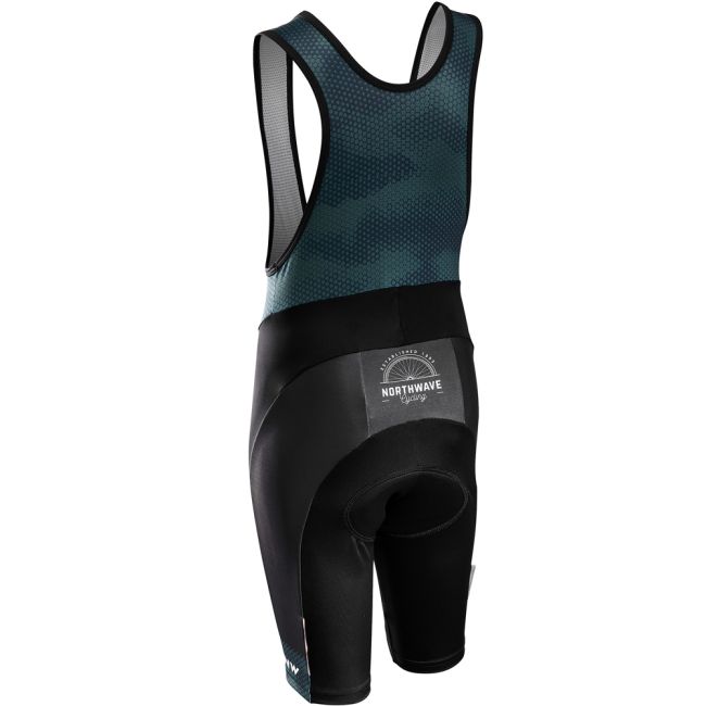 Northwave - pantaloni ciclism scurti cu bretele pentru copii Origin Junior bibshorts - negru bleumarin