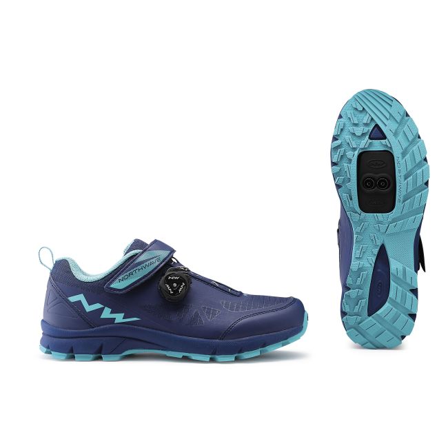 Northwave - pantofi ciclism mtb all terrain pentru femei Corsair W shoes - albastru inchis albastru deschis