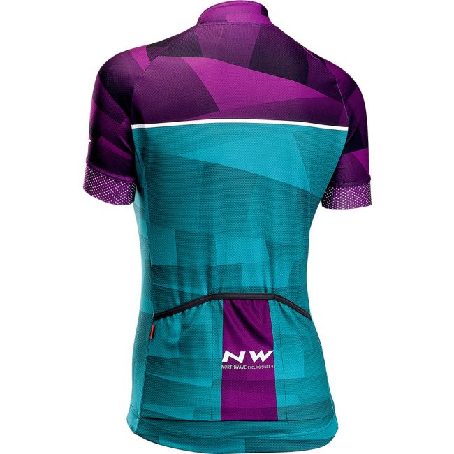Northwave Origin W - tricou cu maneca scurta pentru ciclism femei - violet verde