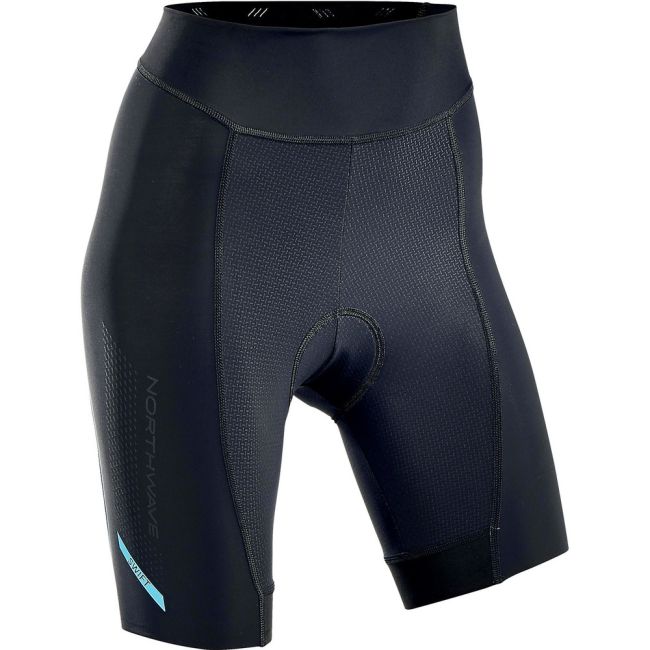 Northwave Swift W - pantaloni scurti pentru ciclism femei - negru turcoaz
