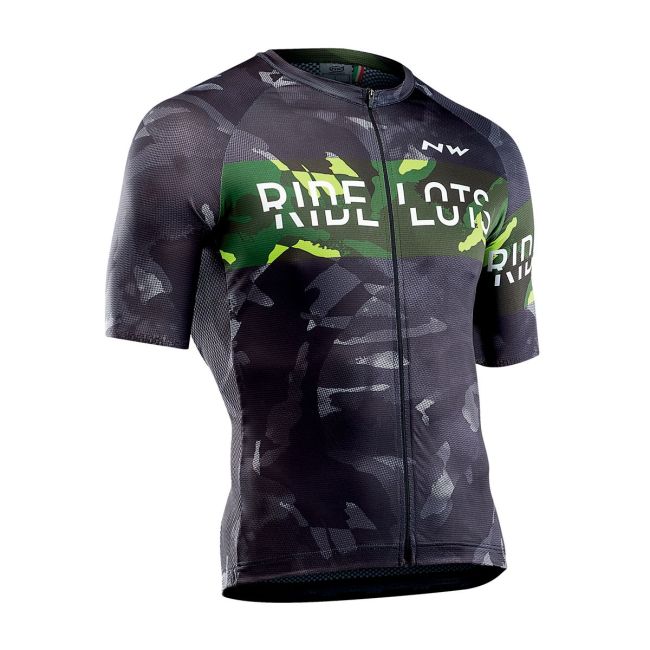 Northwave tricou ciclism Blade - negru-galben-fluo