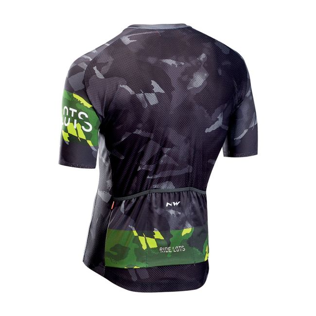 Northwave tricou ciclism Blade - negru-galben-fluo