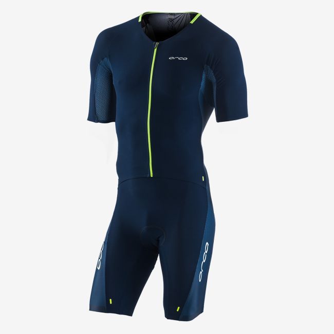 Orca 226 Perform Aero Race Suit - costum trisuit pentru triatlon - albastru-verde