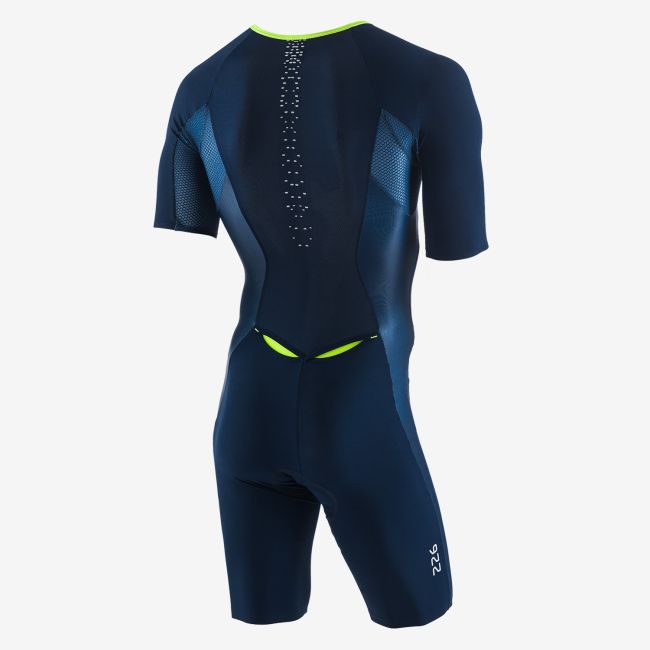 Orca 226 Perform Aero Race Suit - costum trisuit pentru triatlon - albastru-verde