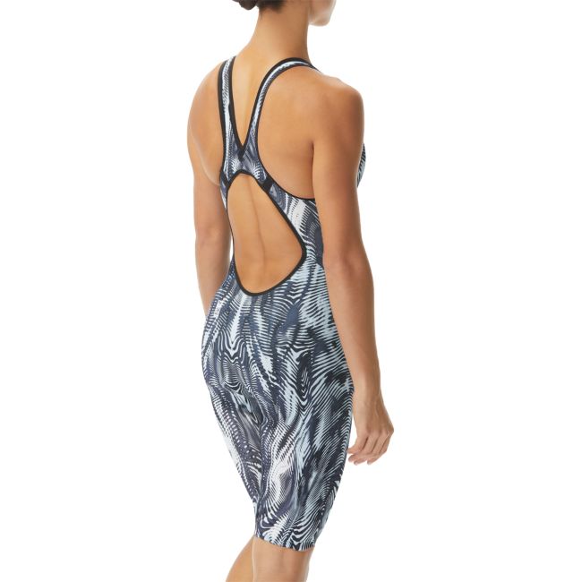 TYR - costum tehnic inot femei - Venzo Open Back - alb-gri