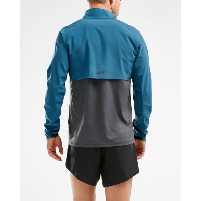 2XU - Bluza cu maneca lunga GHST 1/4 Zip Pullover - Corsair/Black Marle