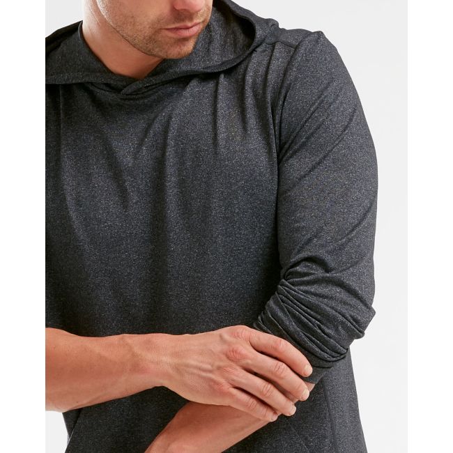 2XU - Bluza cu maneca lunga XCTRL L/S Hooded Pullover - Charcoal/Charcoal