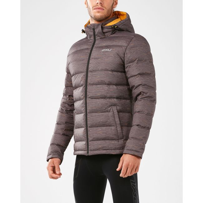 2XU - CLASSIX Insulation Jacket III - Charcoal/Micro Glitch Print