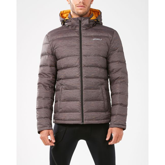 2XU - CLASSIX Insulation Jacket III - Charcoal/Micro Glitch Print