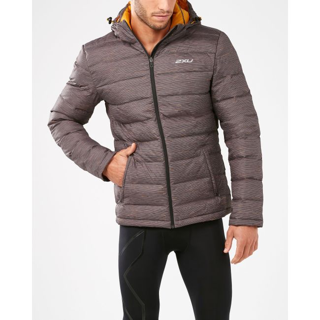 2XU - CLASSIX Insulation Jacket III - Charcoal/Micro Glitch Print