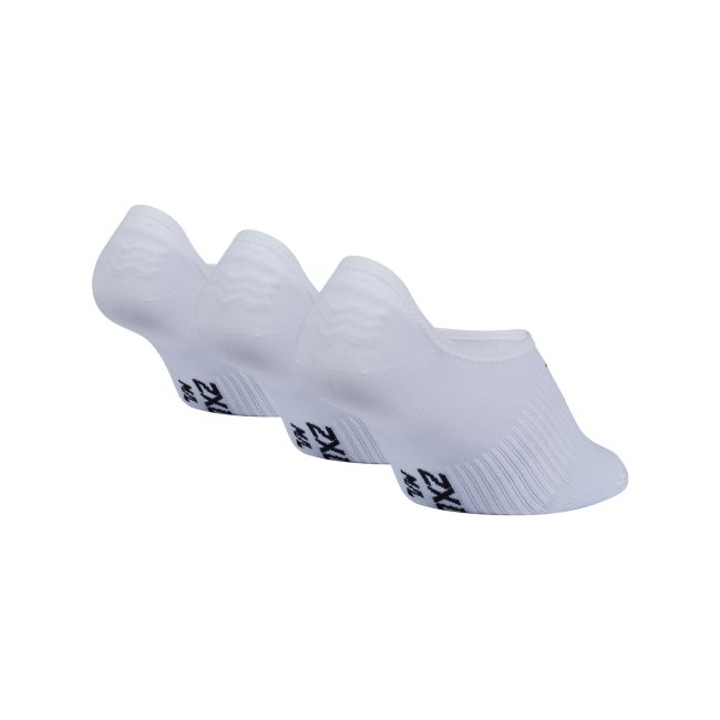 2XU - Sosete Invizibile - pachet 3 perechi - Alb-negru