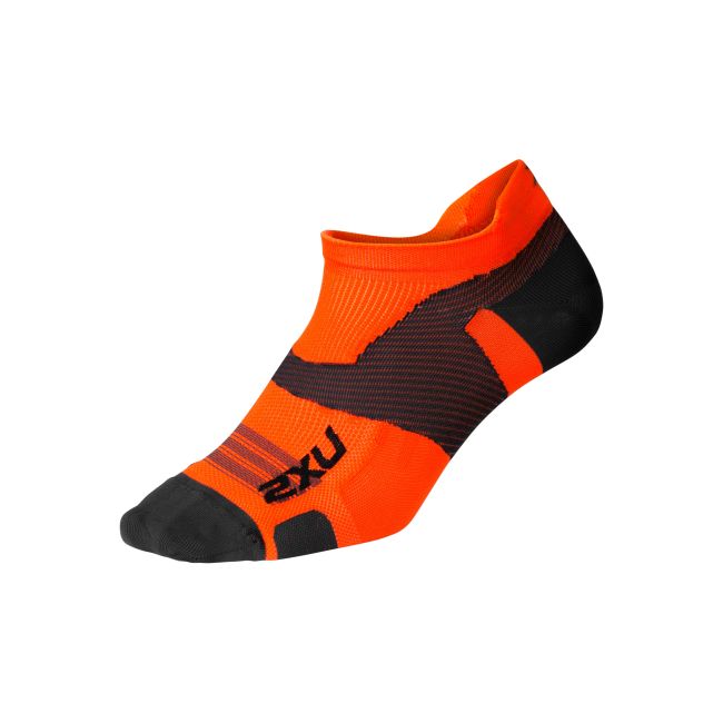 2XU - Sosete Vectr Ultralight No Show - portocaliu-gri