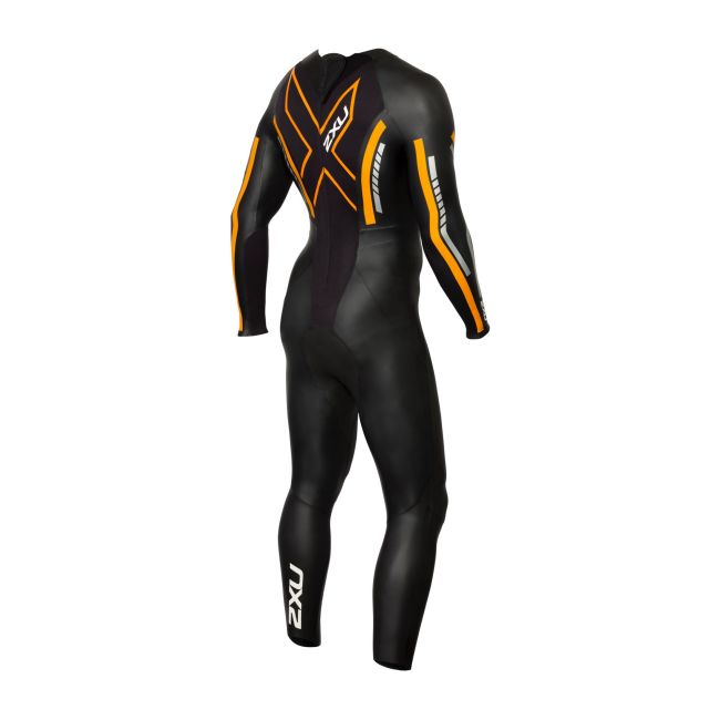 2XU - costum neopren P:1 Propel Wetsuit - negru portocaliu flacari