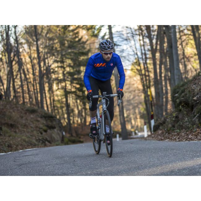 Castelli Pisa FZ Jersey - albastru- portocaliu
