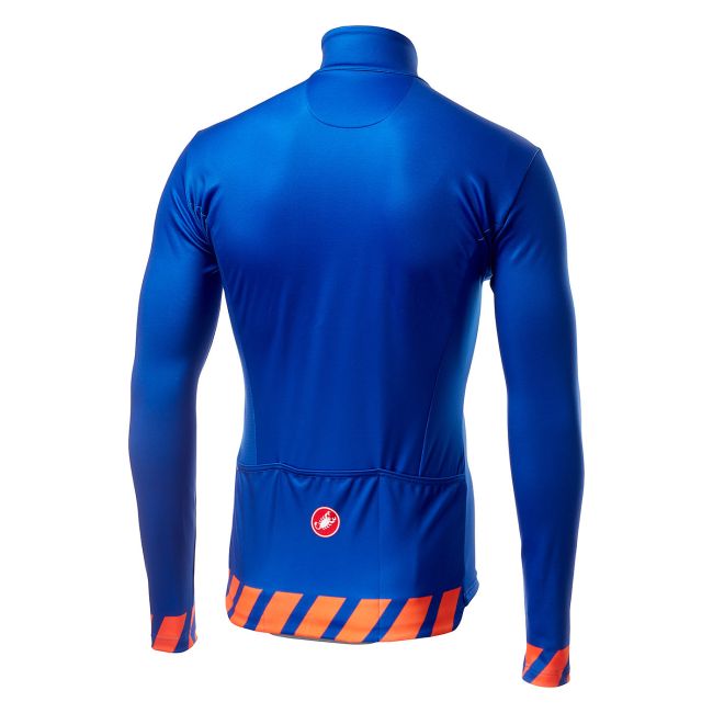 Castelli Pisa FZ Jersey - albastru- portocaliu