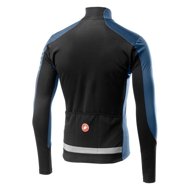 Castelli Transparente V Jersey - bleumarin - portocaliu