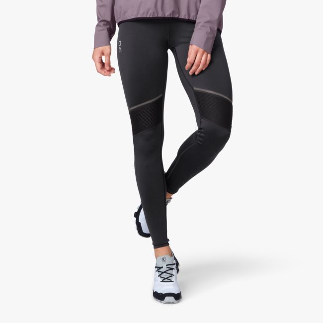 On - Colanti sport Lungi pentru femei - negru