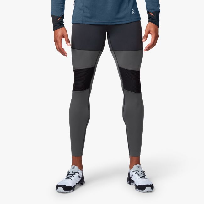 On - colanti sport lungi pentru barbati - gri negru