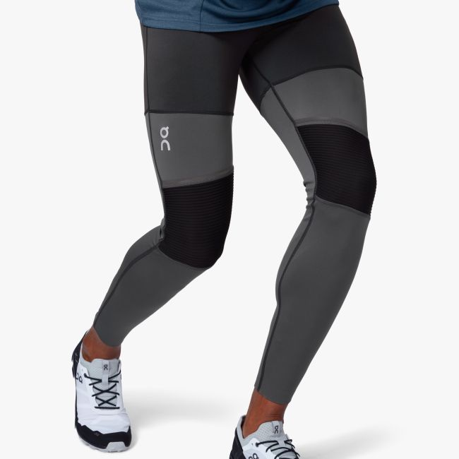 On - colanti sport lungi pentru barbati - gri negru
