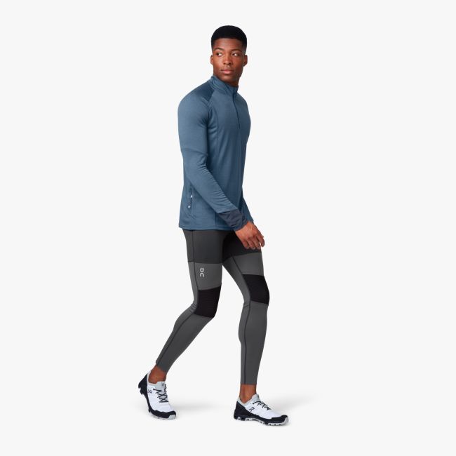On - colanti sport lungi pentru barbati - gri negru