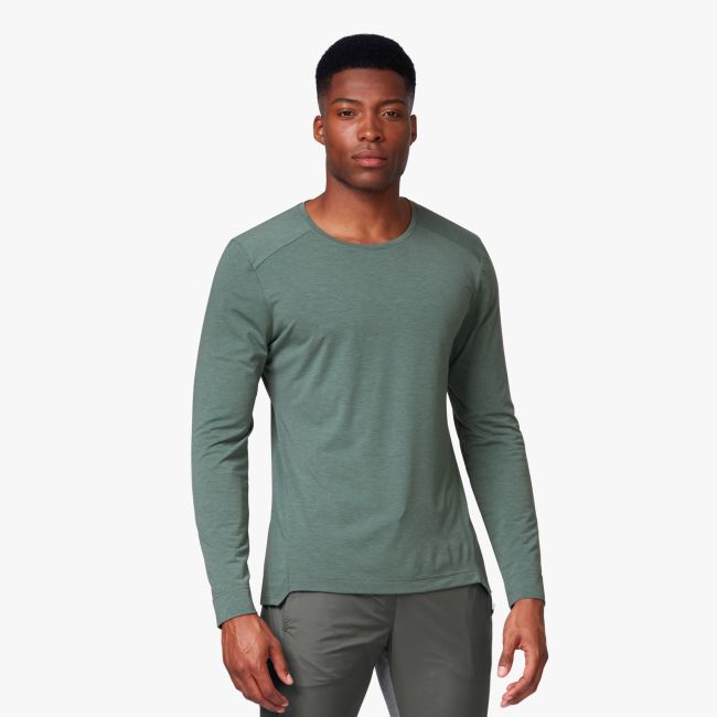 On Bluza cu maneca lunga Comfort Long-T - Olive