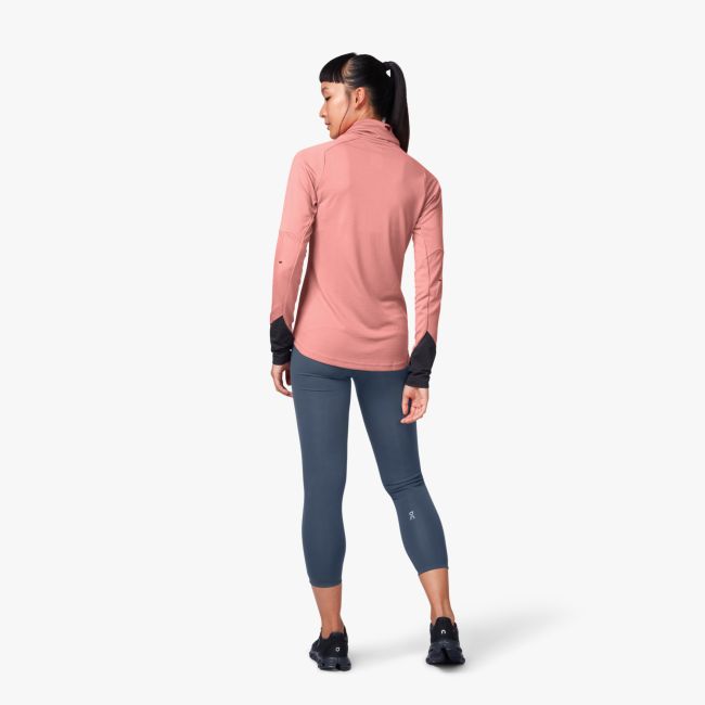 On Bluza cu maneca lunga pentru femei - roz gri