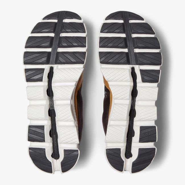 On Cloud Hi - pantofi sport pentru barbati - galben Caramel maro umbra