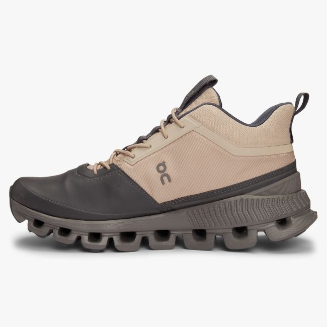 On Cloud Hi - pantofi sport pentru femei - crem Sand gri Eclipse