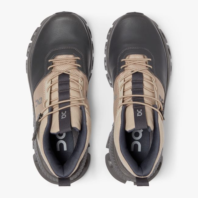 On Cloud Hi - pantofi sport pentru femei - crem Sand gri Eclipse