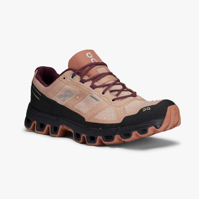 On Cloudventure Waterproof femei - Crem Rosebrown Mulberry