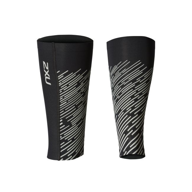 2XU - Compresii gamba - negre cu elemente reflectorizante Light