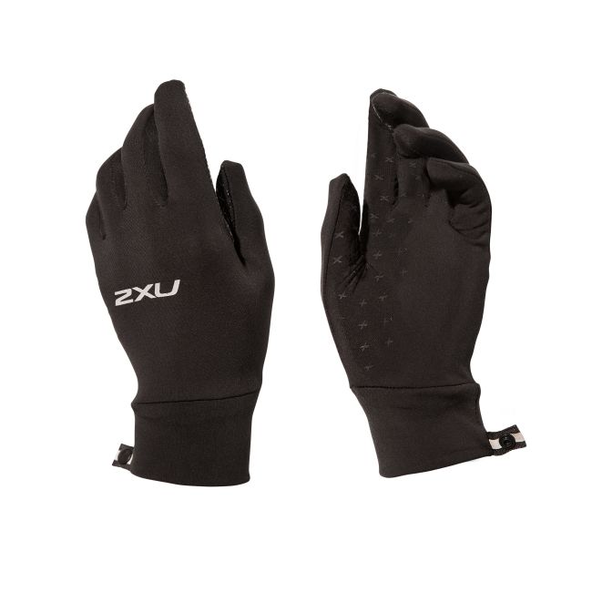 2XU - Manusi alergare - negre reflectorizante