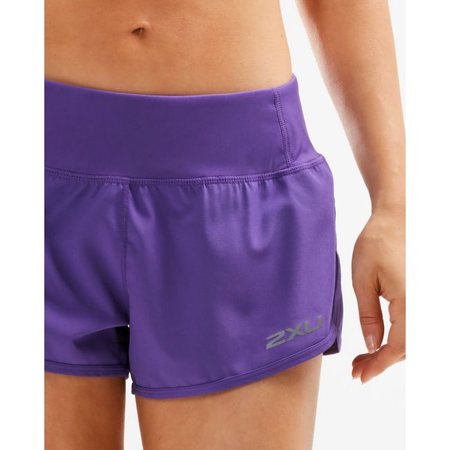2XU - Pantaloni scurti alergare pentru femei XVENT 3"Free Short - Mov ultraviolet