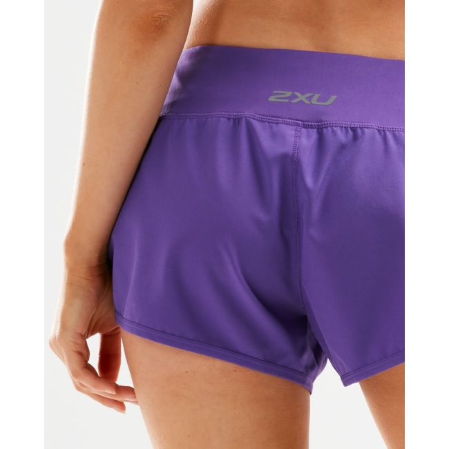 2XU - Pantaloni scurti alergare pentru femei XVENT 3"Free Short - Mov ultraviolet