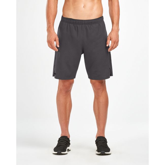 2XU - Short alergare 2 in 1 Compresie 9" - negru gri carbune