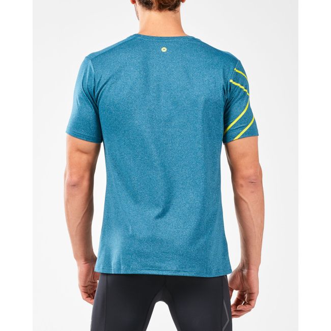 2XU - Tricou tehnic barbati XCTRL Energise SS Tee - albastru Coral