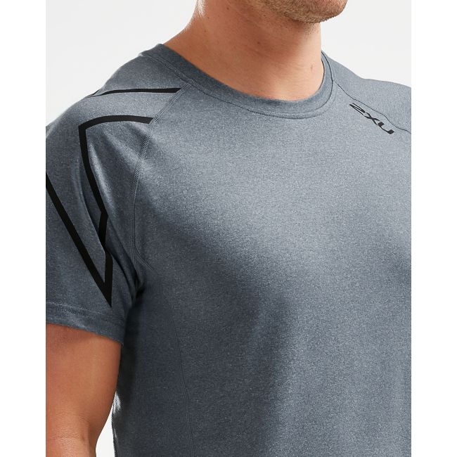 2XU - Tricou tehnic maneca scurta barbati XCTRL SS Tee - gri slate