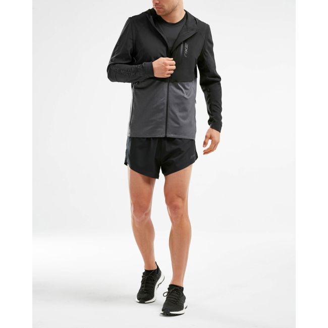2XU  jacheta alergare barbati GHST 2 in 1 Jacket - negru