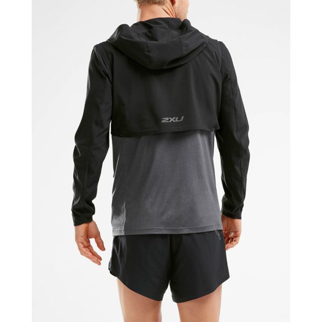 2XU  jacheta alergare barbati GHST 2 in 1 Jacket - negru