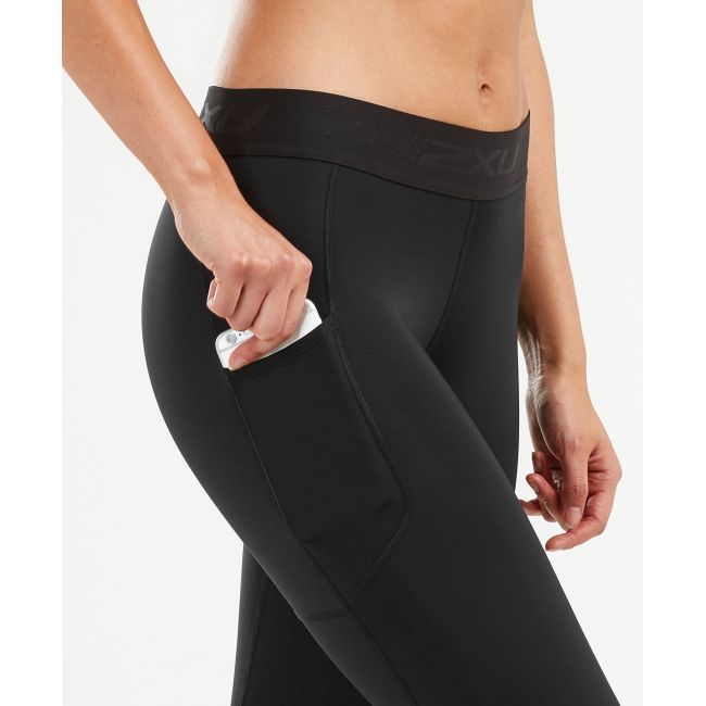 2XU Accelerate Colanti compresie cu buzunar W - negru-fuchsia