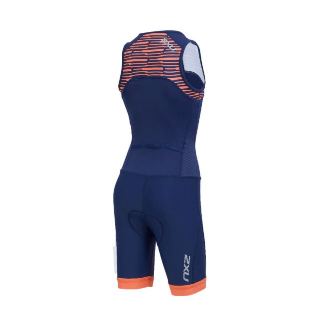 2XU Trisuit copii - bleumarin-portocaliu